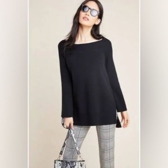Anthropologie Women’s Green Elise Off The Shoulder Long Sleeved Sweater Small - Picture 11 of 12
